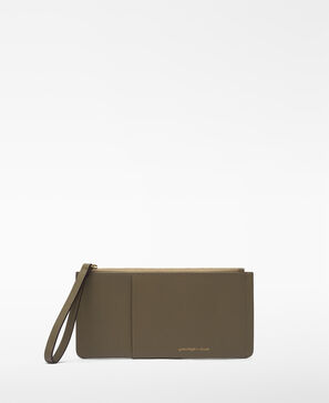 Responsible leather large wallet woman