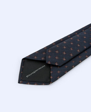 Corbata en lino y seda