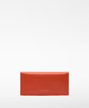 Responsible leather large wallet woman