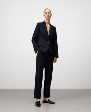 Pantalón tobillero recto mujer