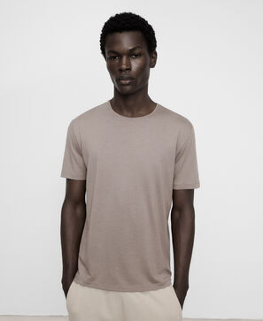 T-shirt regular fit en lyocell et coton
