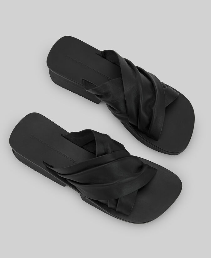 Adolfo dominguez Sandalia plataforma negra mujer