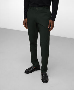 Cotton slim fit chino trousers