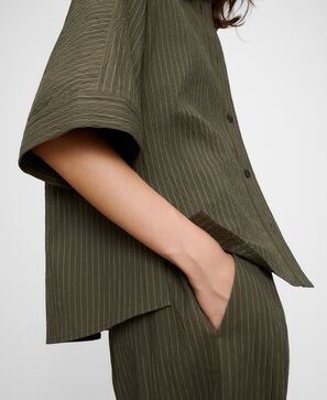 Striped boxy shirt