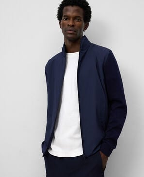 Cárdigan punto y nailon hombre