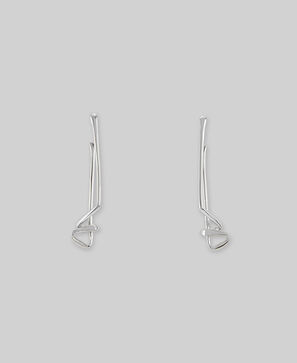 Pendientes torsionados mujer