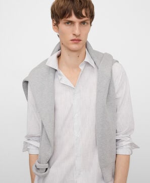 Camisa xadrez de algod&atilde;o com corte regular