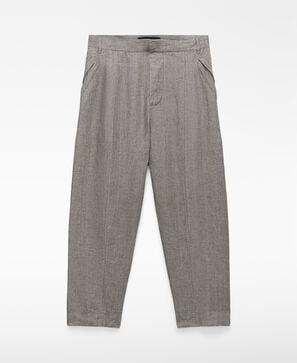 European linen worker trousers