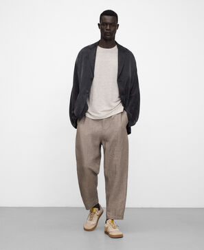 European linen heathered T-shirt