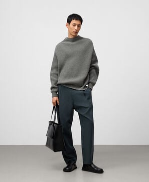 Pantalón pinzas relaxed fit hombre