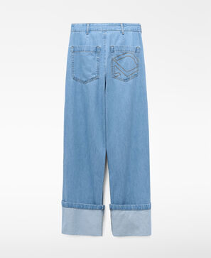 Pantal&oacute;n baggy cruzado denim algod&oacute;n