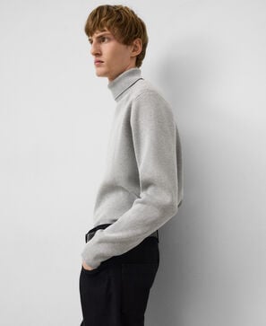 Cotton turtleneck sweater man