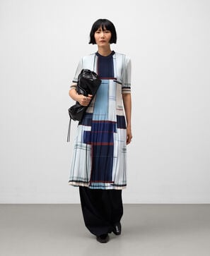 Vestido crinkle estampado mujer