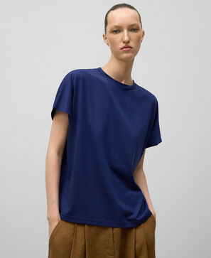 Short sleeve crew collar T-shirt woman