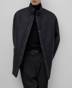 Structured coat man