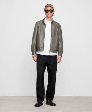 Leather-Non-Lather reversible jacket