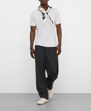 Cotton and lyocell regular fit T-shirt