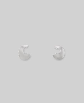 Small circular earrings woman