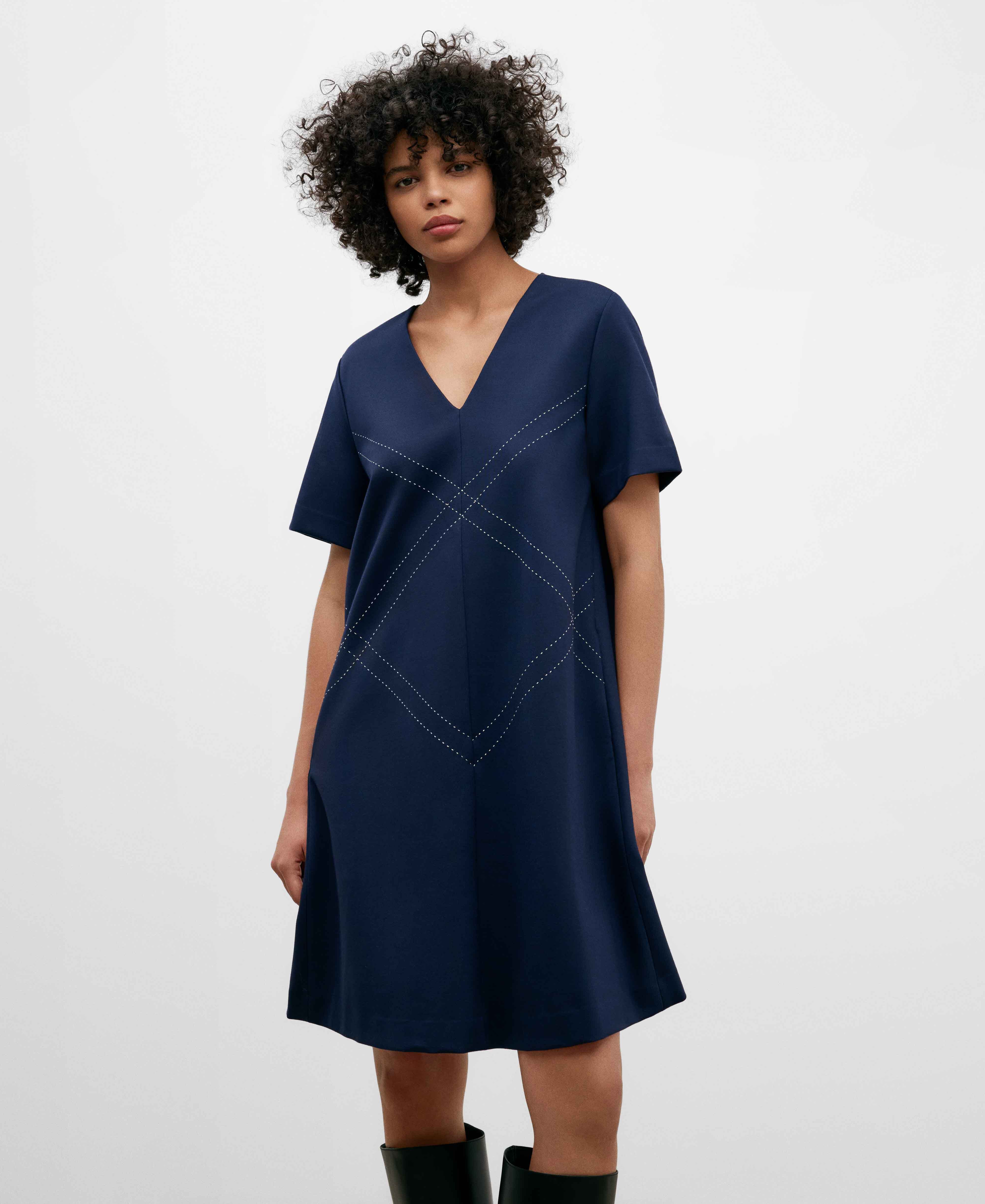 Vestido azul adolfo dominguez cheap