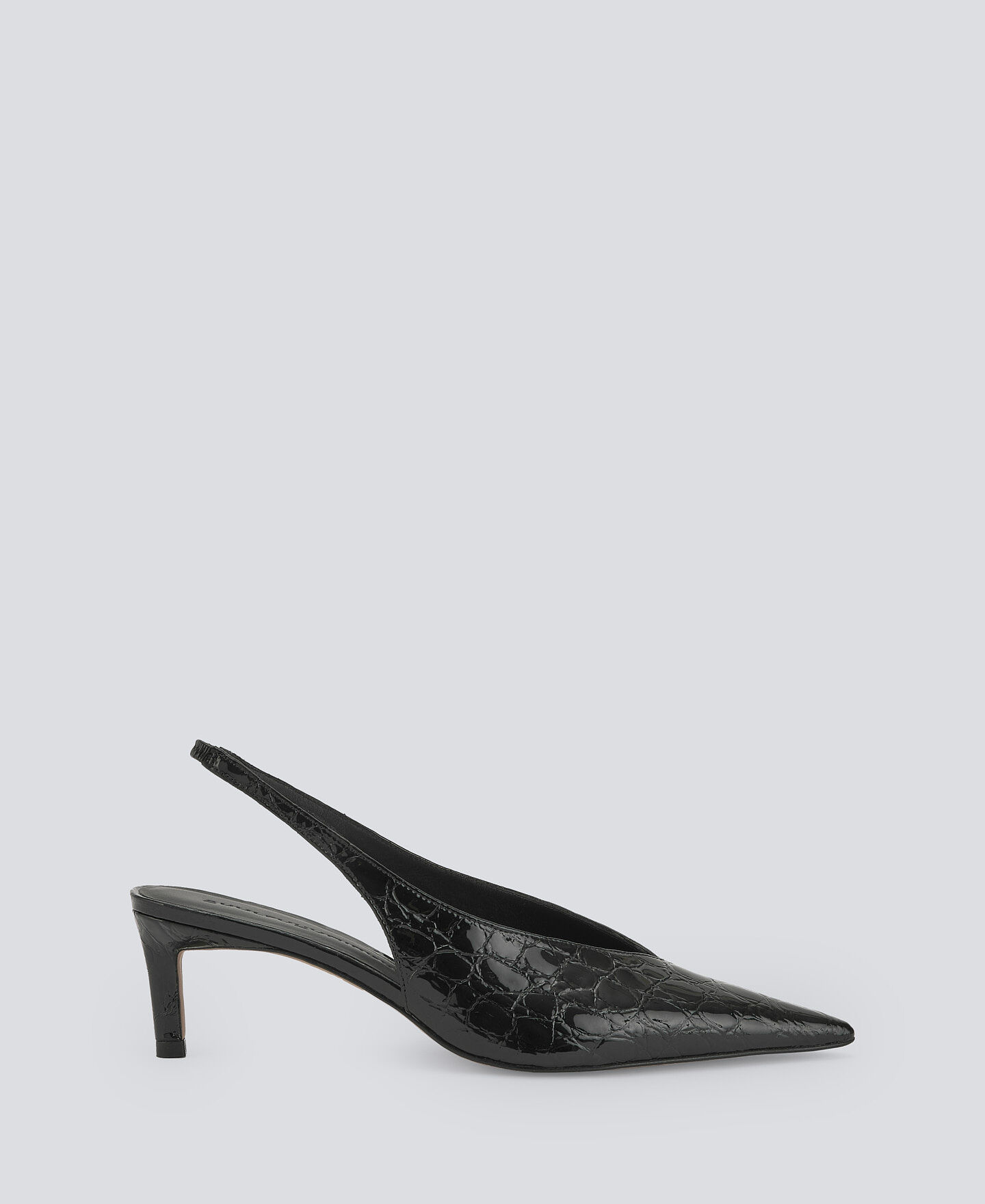 Slingback pumps with elastic strap sale