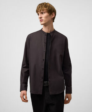 Regular fit Mandarin collar shirt man
