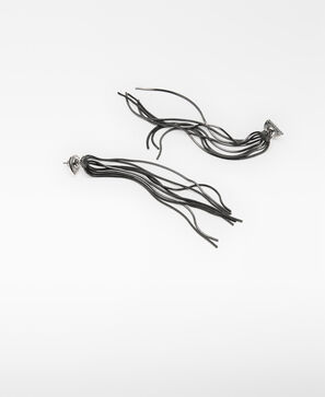 Thin chain earrings woman