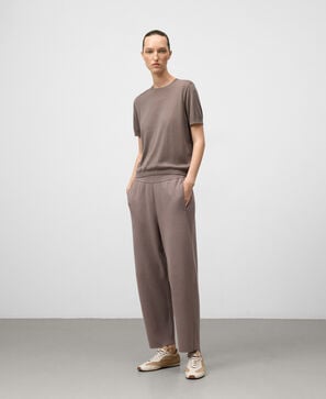 Pantalón jogger punto mujer