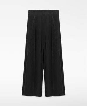 Crinkle palazzo trousers
