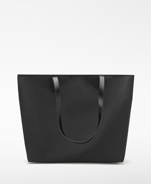 Large nylon horizontal shopper bag