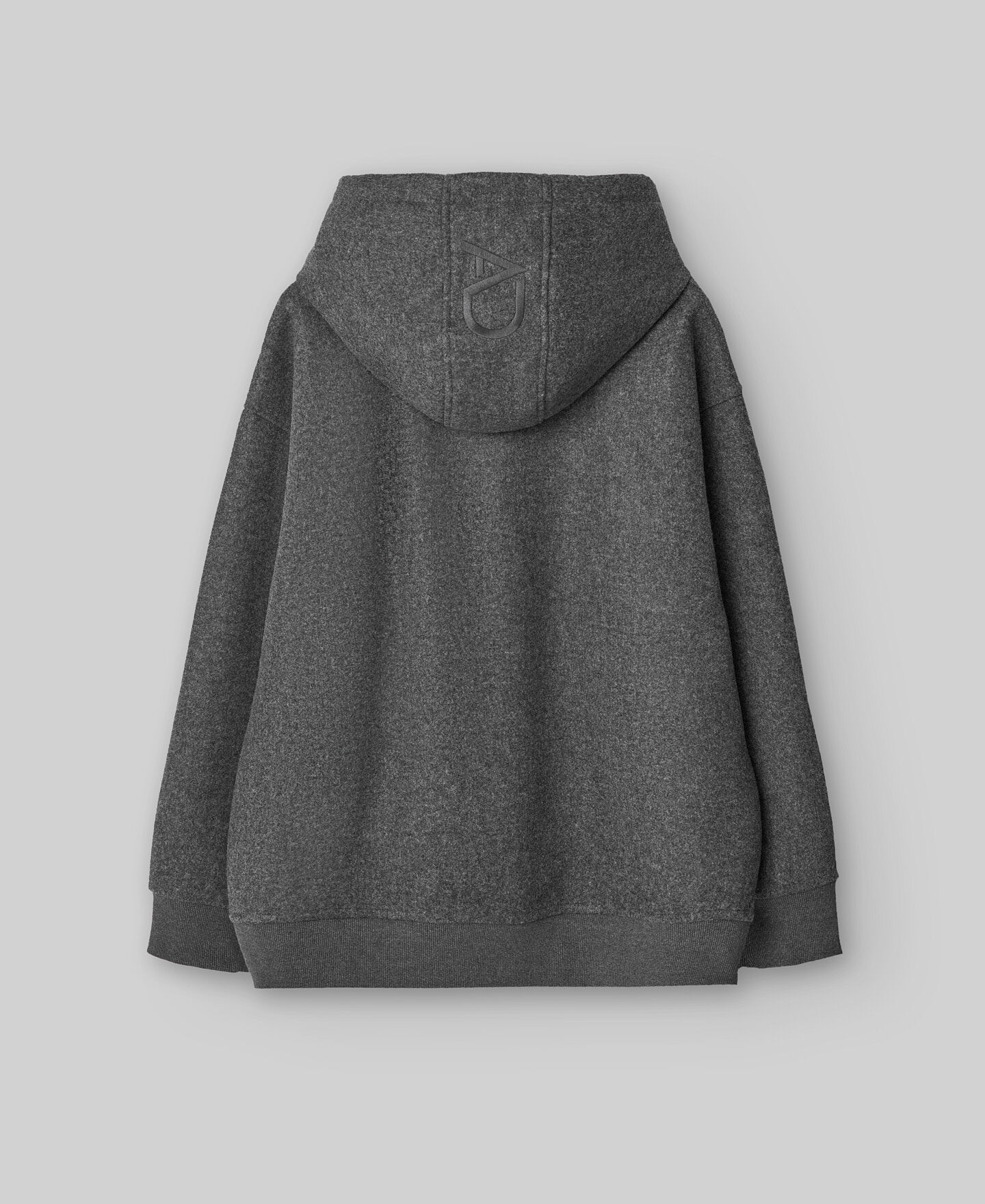 Melange grey hooded sweatshirt man | AD USA