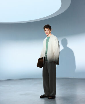 European linen wrap kimono jacket