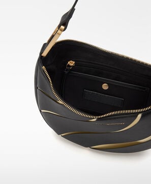 Bolso de hombro bicolor Luna