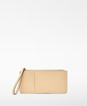 Responsible leather large wallet woman