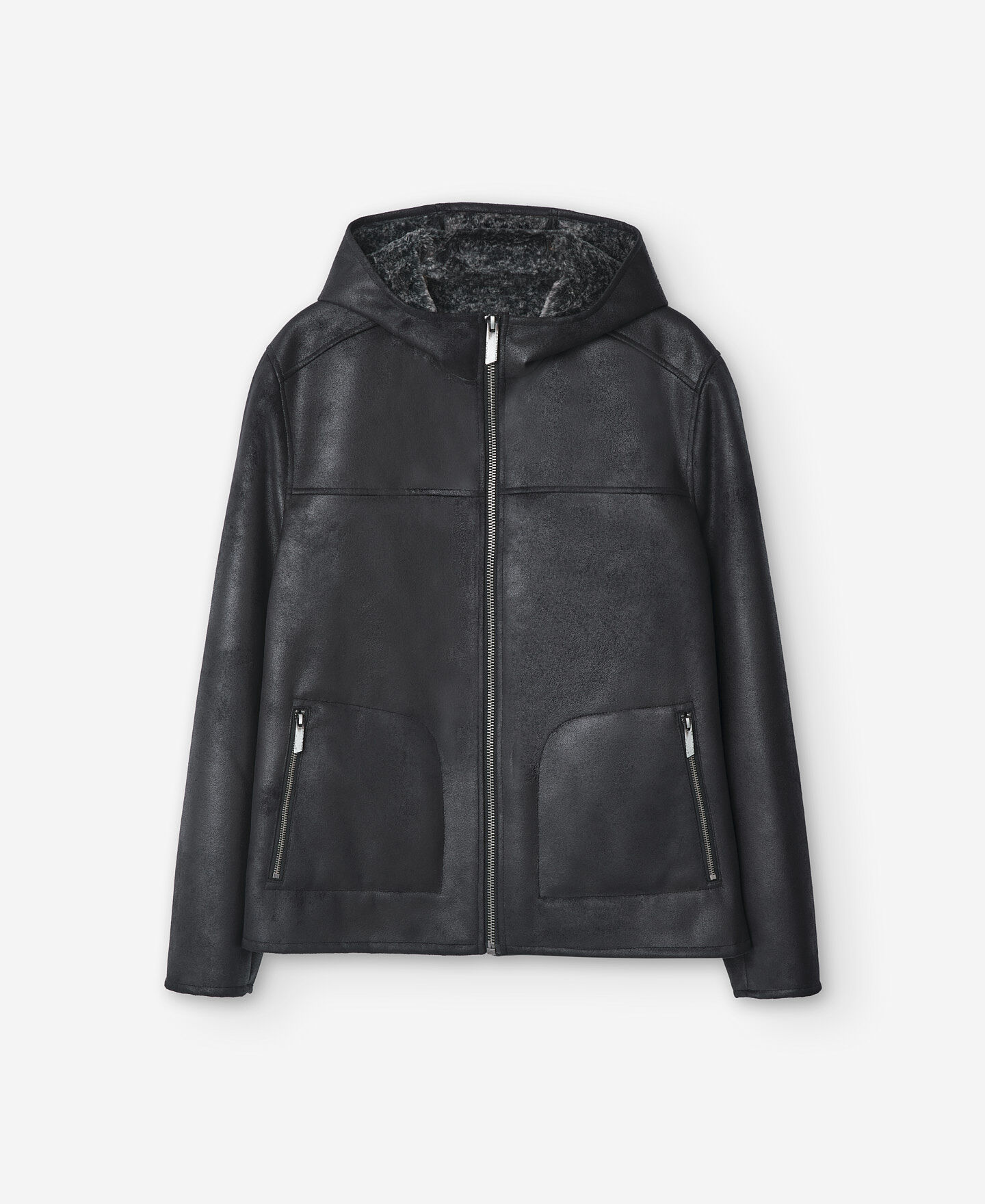 Black polyester deals jacket mens