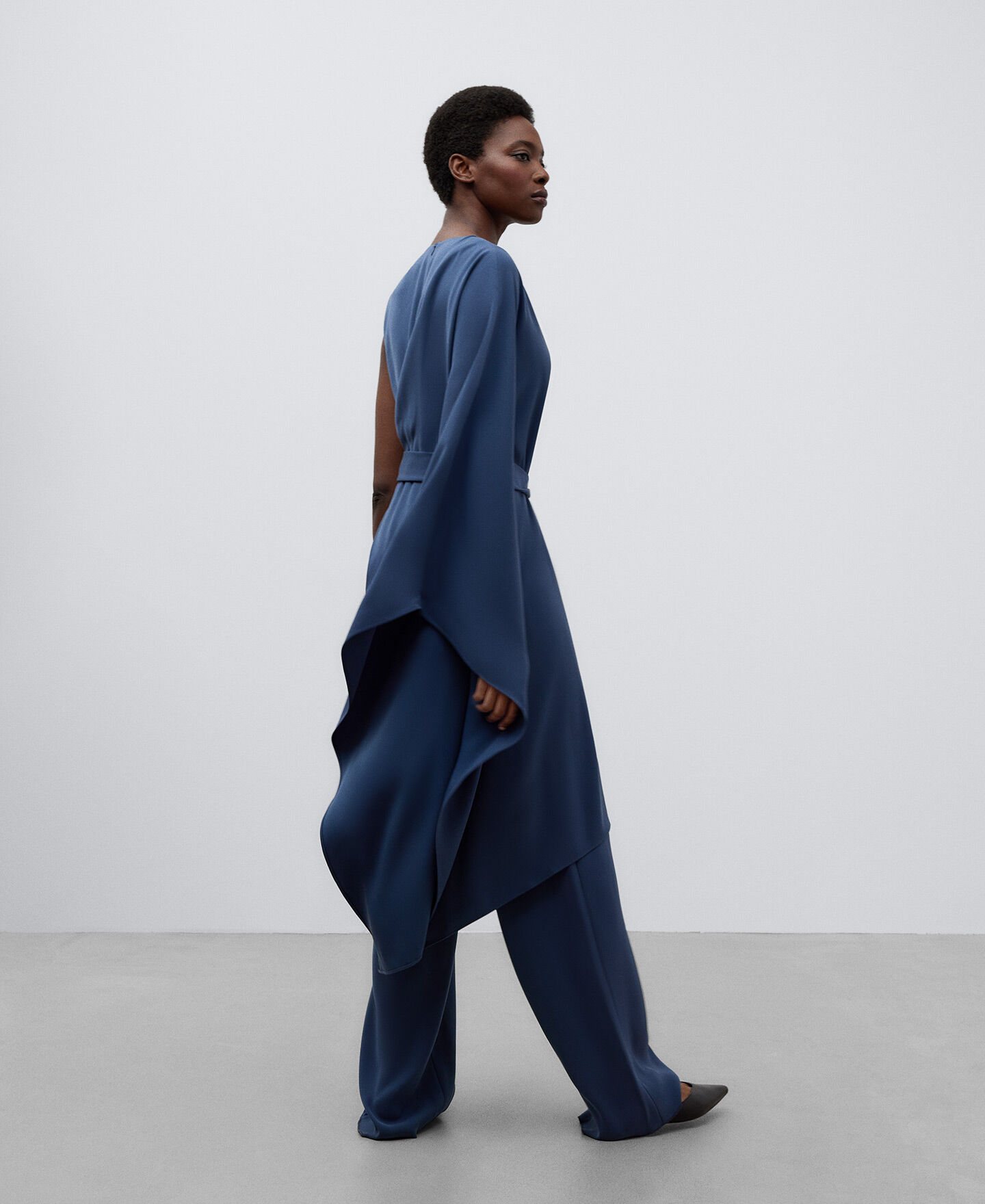 Zara blue jumpsuit new arrivals