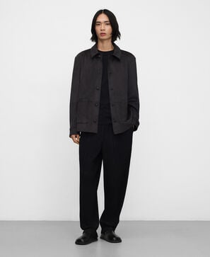 Sobrecamisa regular fit antelina