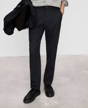 Regular fit jersey chino trousers