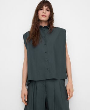 Camisa paneles traseros algod&oacute;n org&aacute;nico