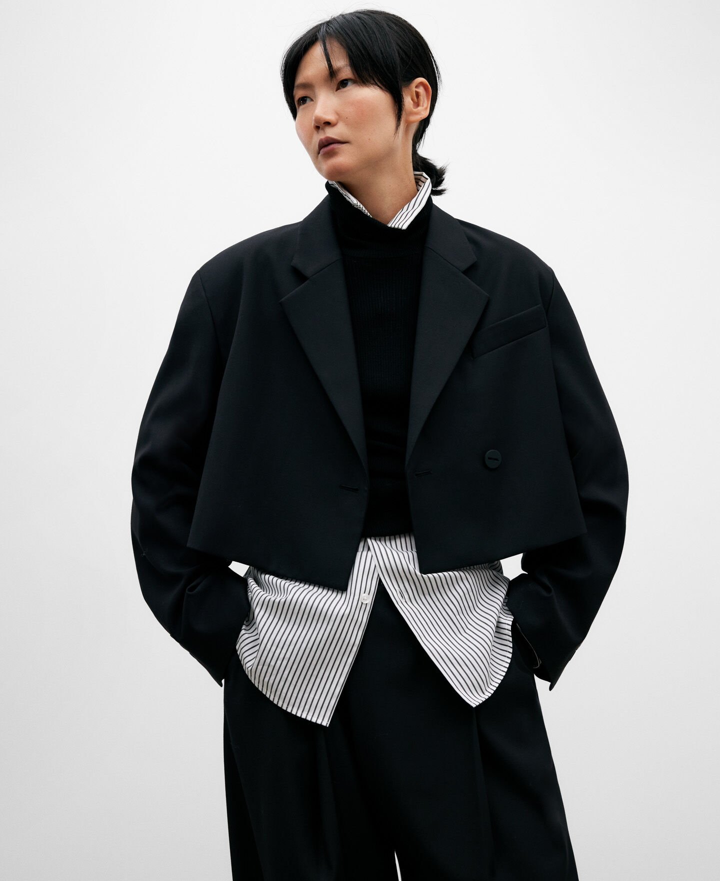 Short tailored jacket on sale
