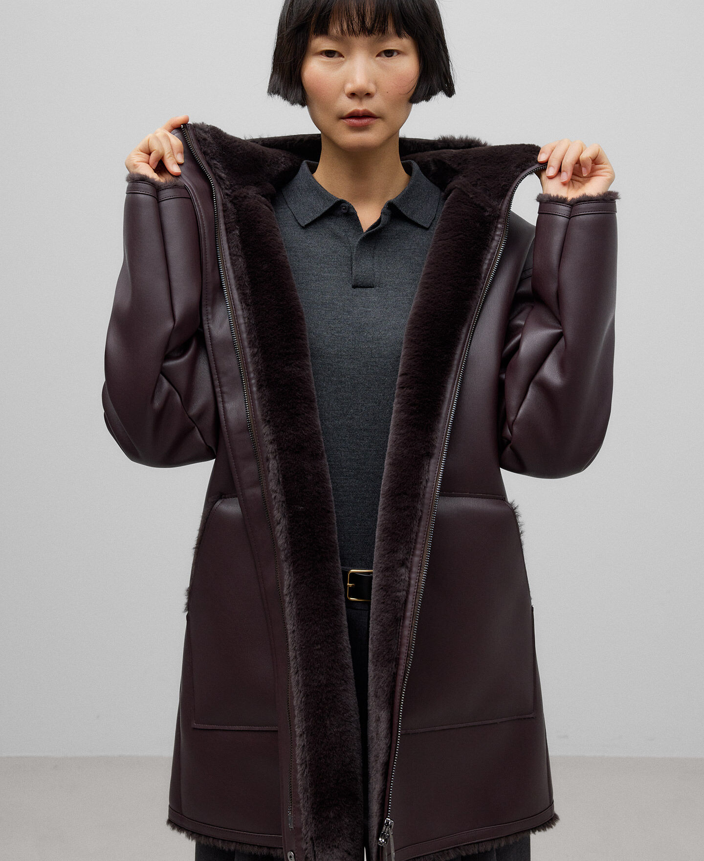 Chaqueton piel mujer clearance