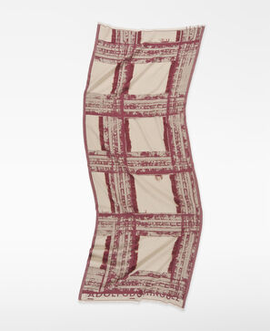 Organic cotton printed shawl woman