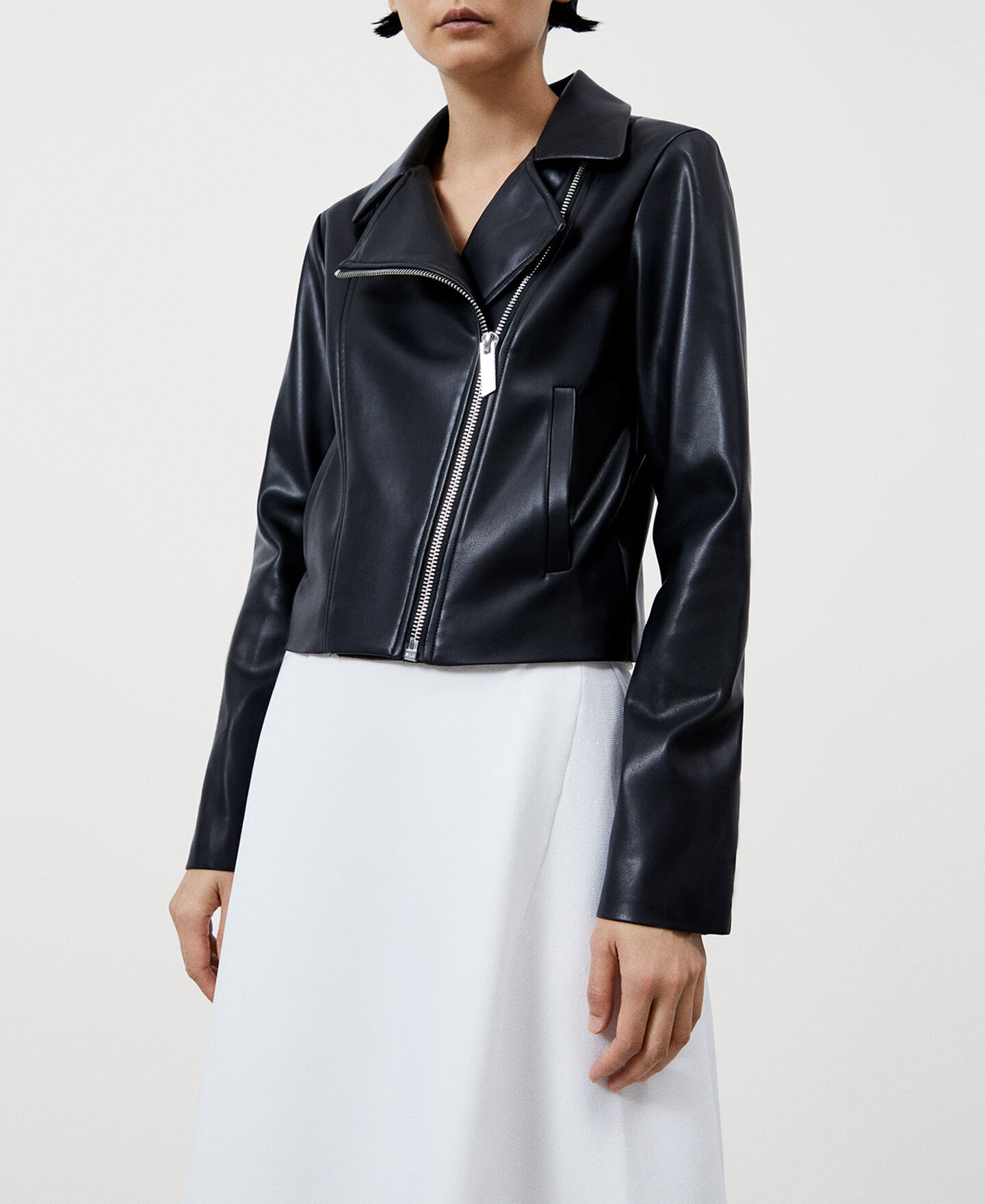 Recycled polyester biker jacket AD USA