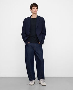 Slim fit seersucker blazer