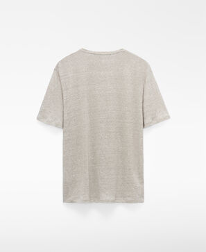 T-shirt em linho europeu melange