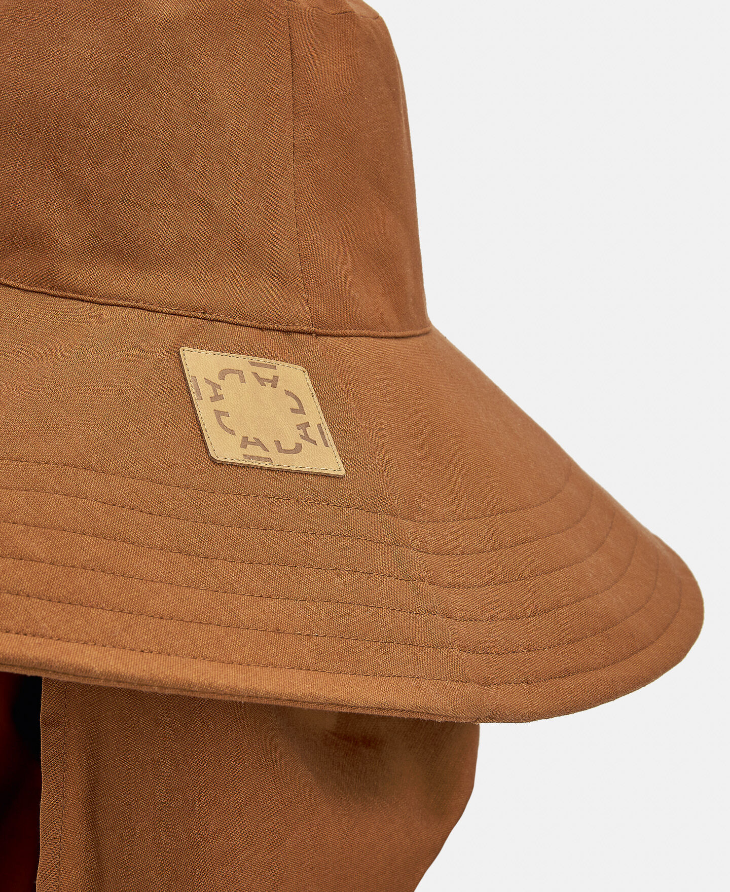Bucket hat with scarf