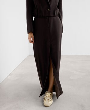 Tailored long skirt