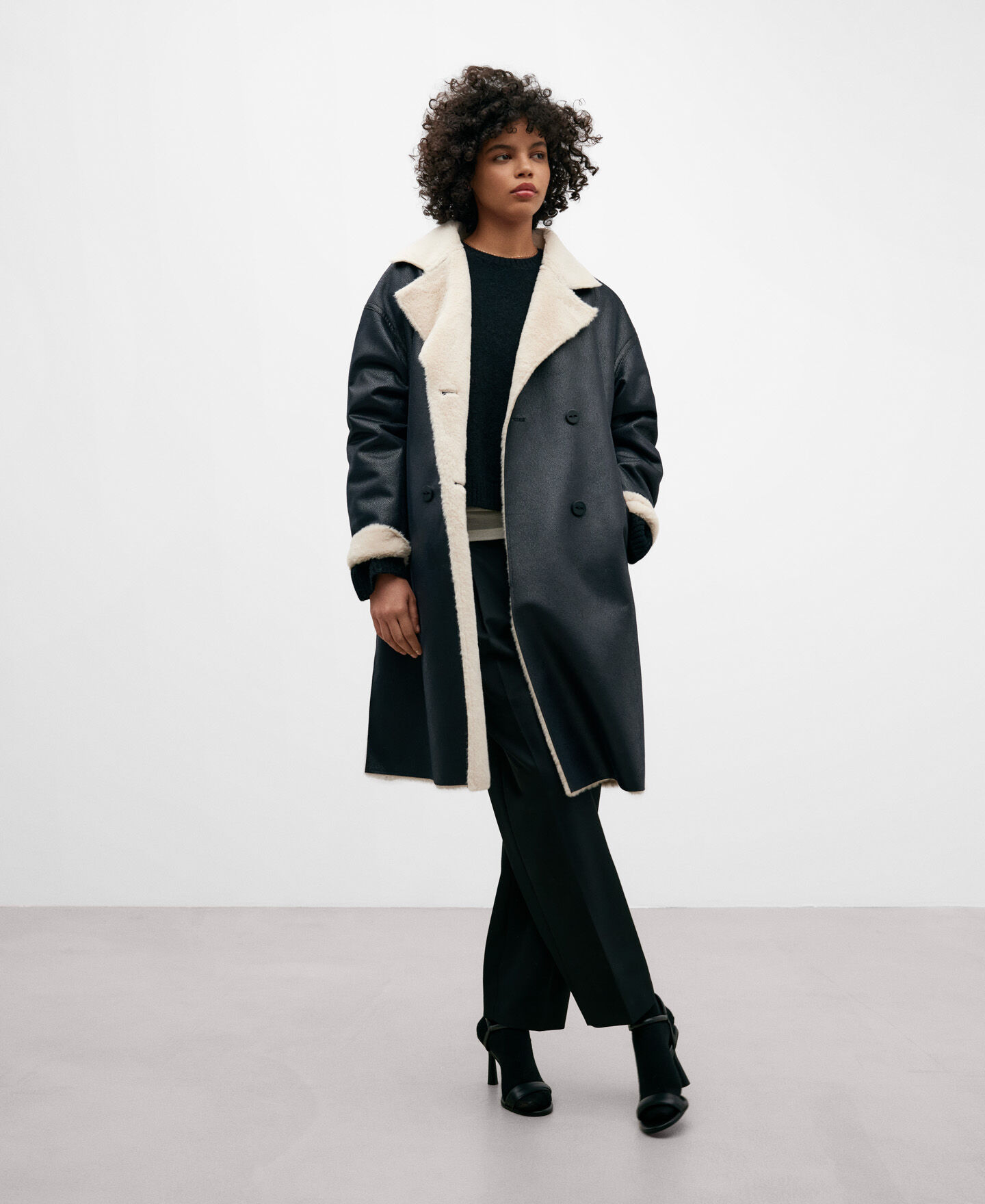 Manteau deals droit noir