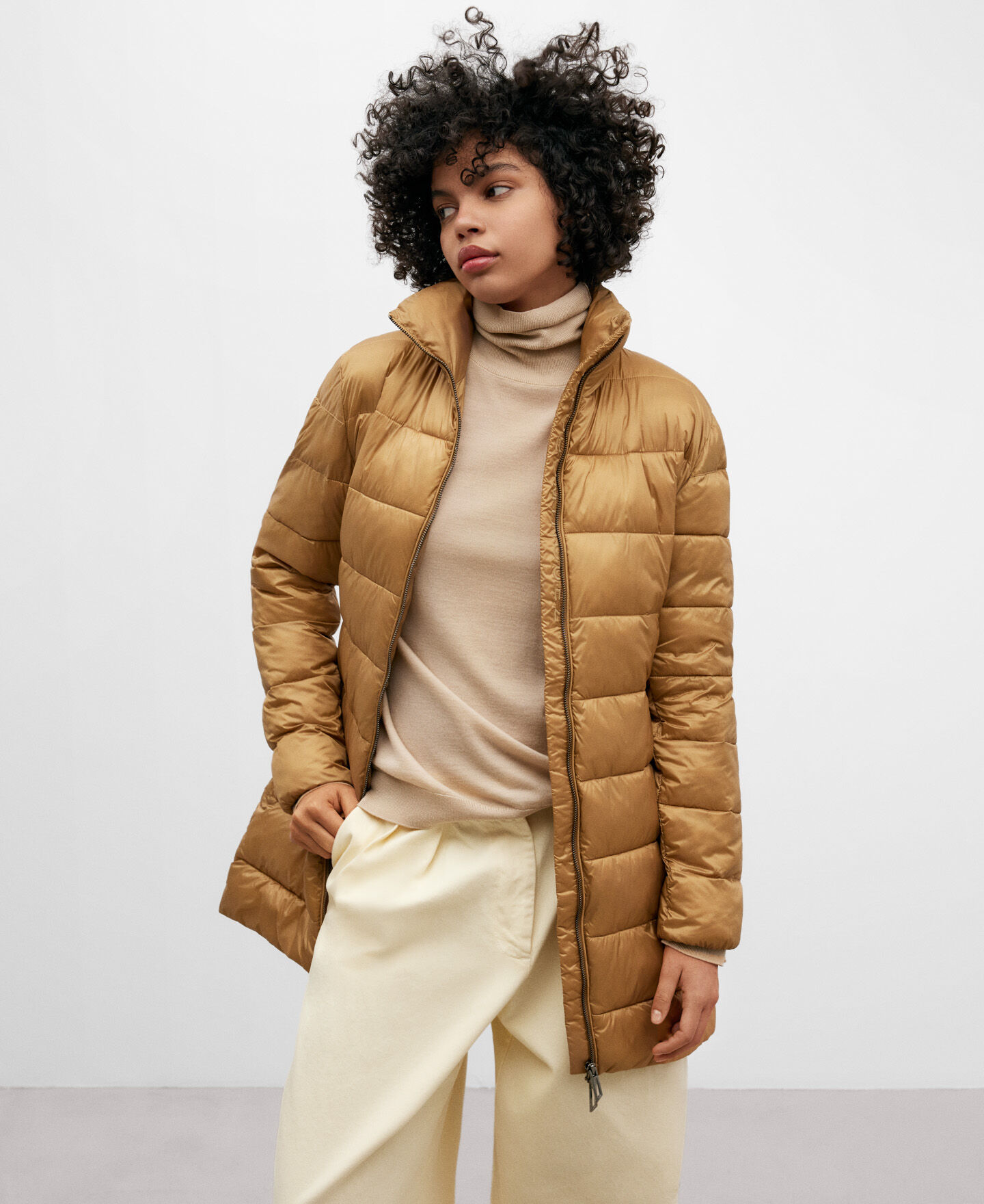 Women's fitted cheap padded coat
