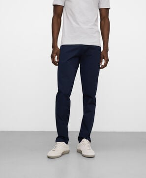 Cotton slim fit chino trousers