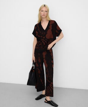 Jersey estampado animal punto jacquard